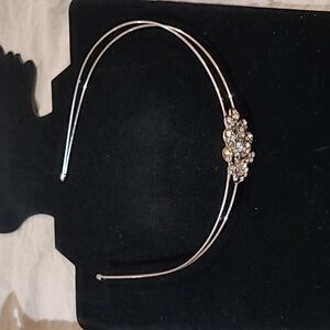 Rhinestone Headband Silver Very Sparkly